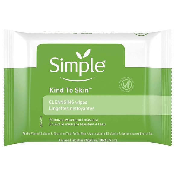 Simple Kind to Skin Facial Cleansing Wipes Cleanser & Makeup Remover - Picture 1 of 6